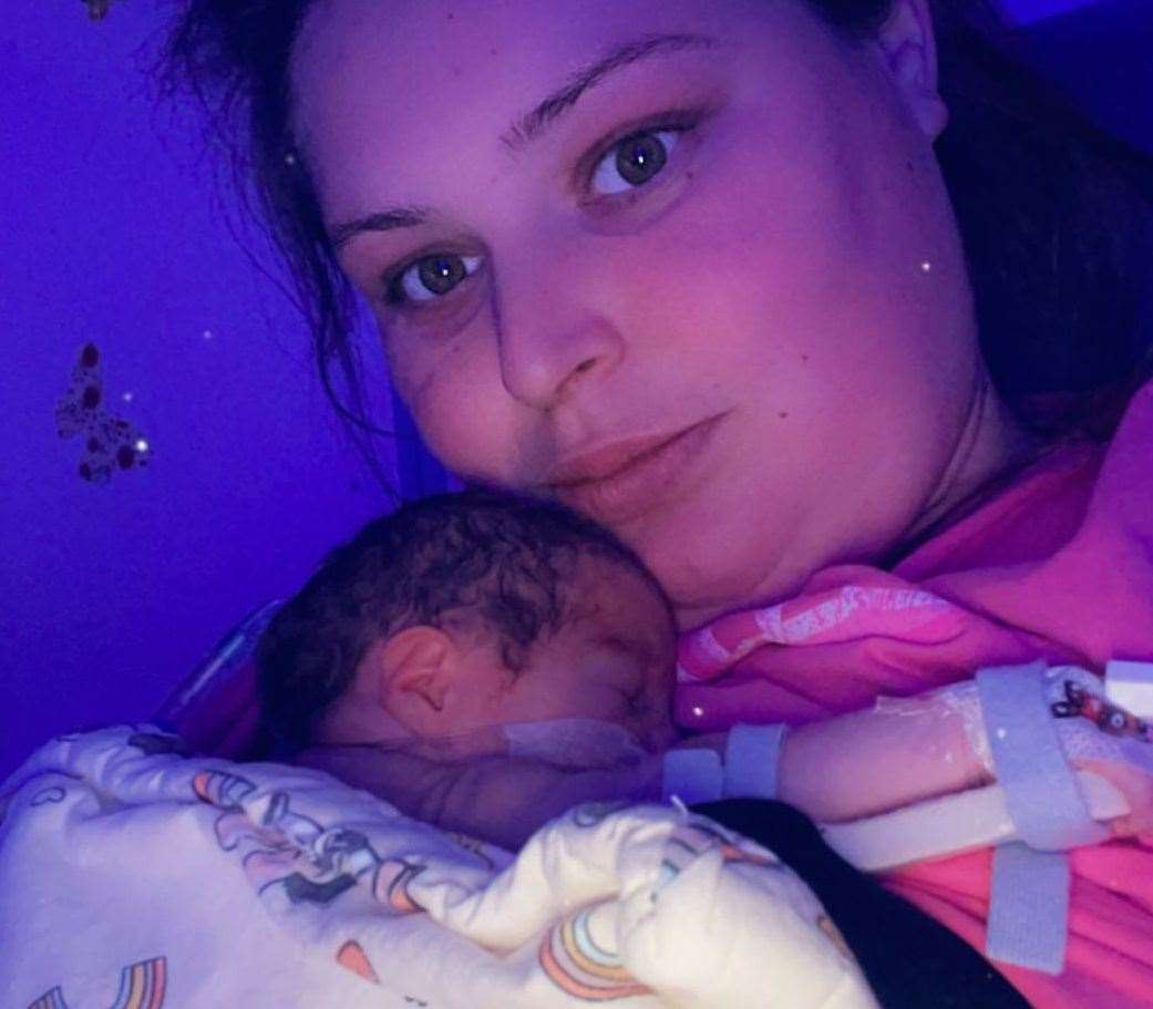 Rachel Devall, 24, found her daughter unresponsive on July 1. Picture: Rachel Devall