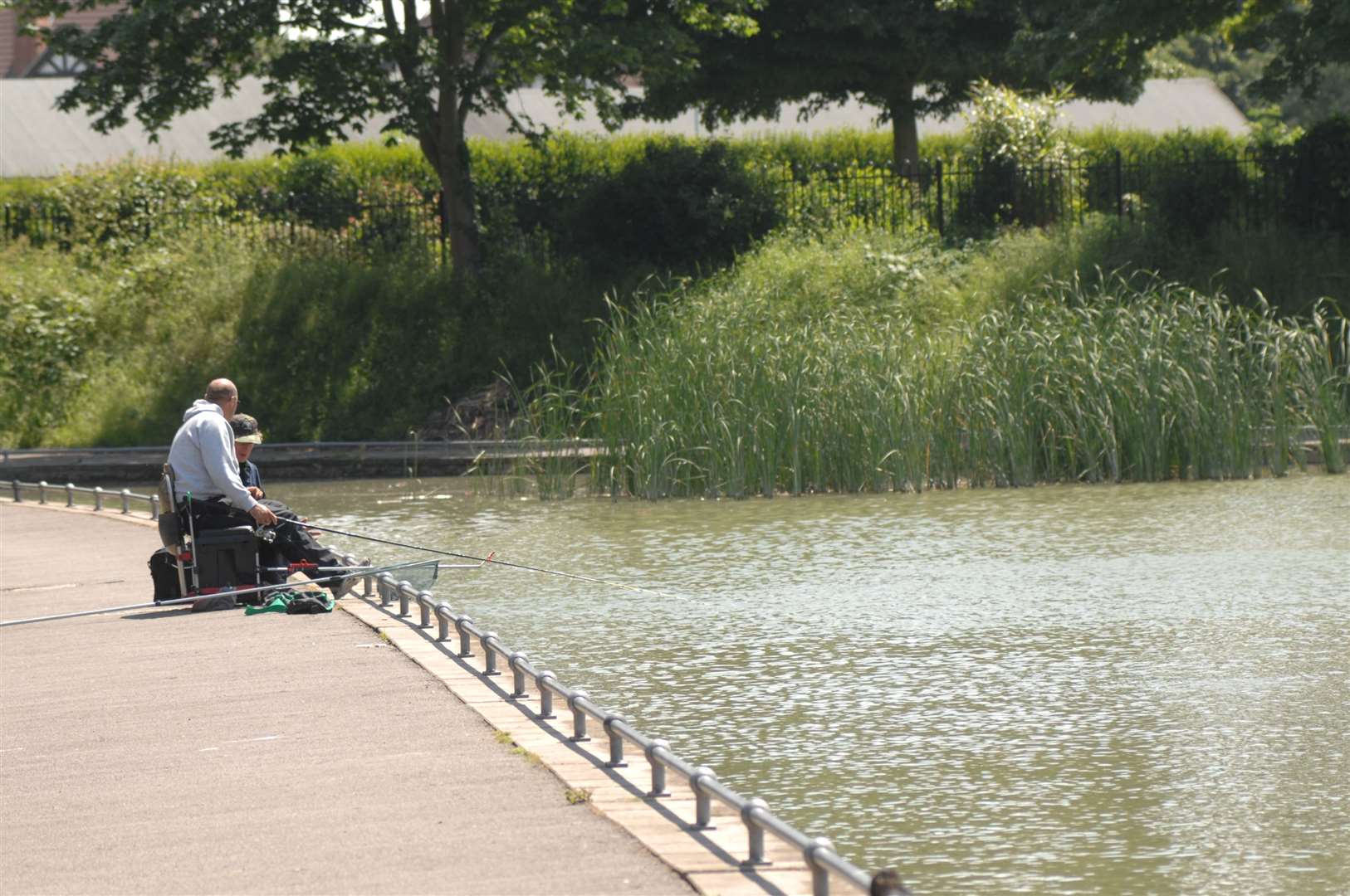 Radnor Park is popular with anglers