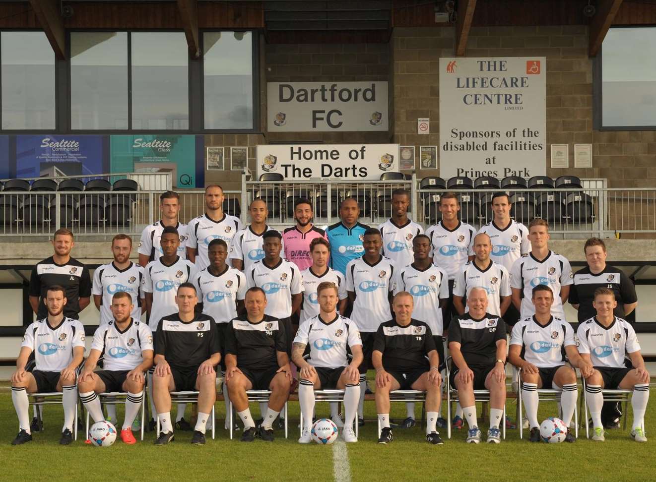 Dartford's squad for the 2014-15 season Picture: Steve Crispe