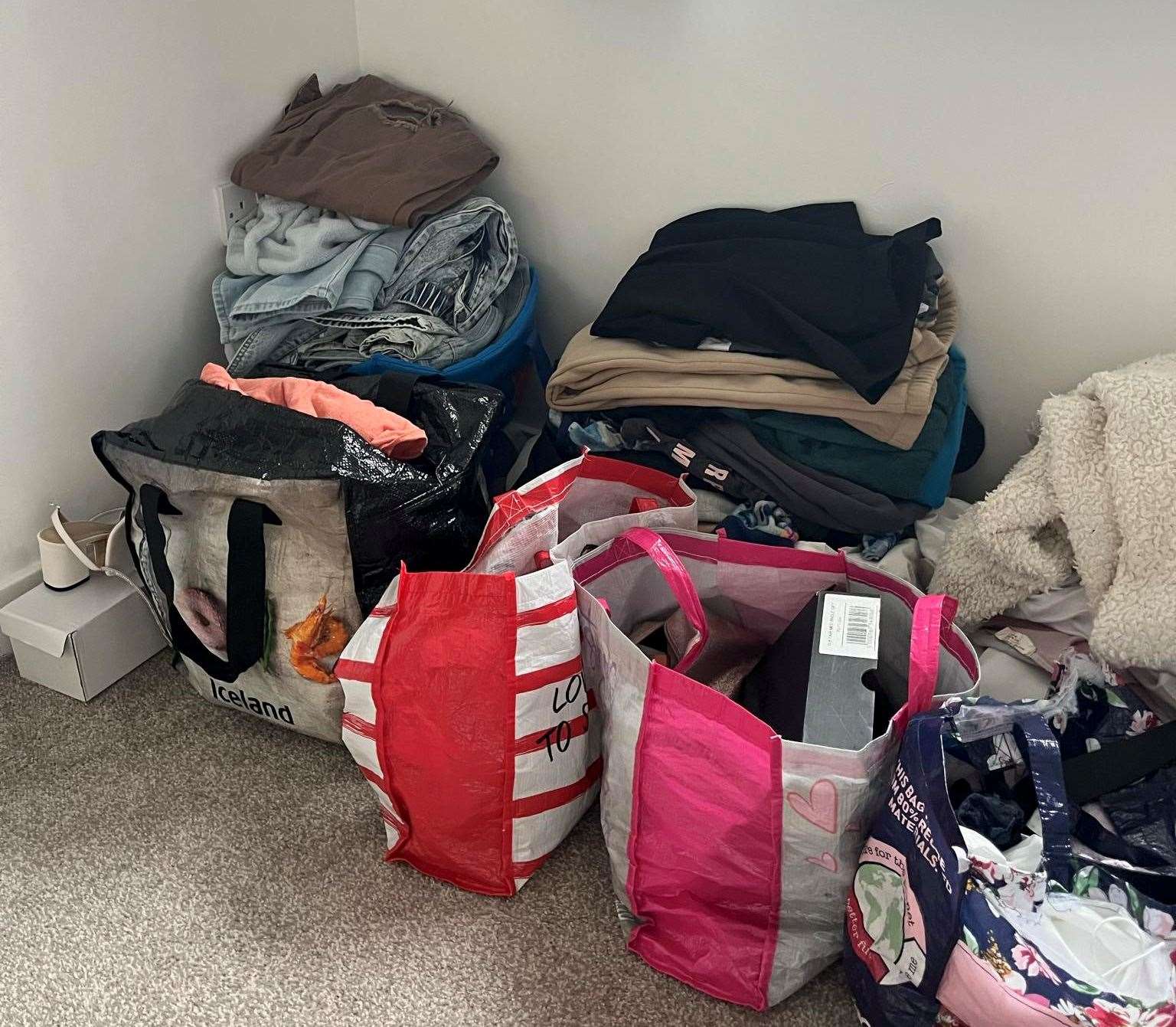 Allana’s belongings have been packed up and moved. Picture: Allana Spencer