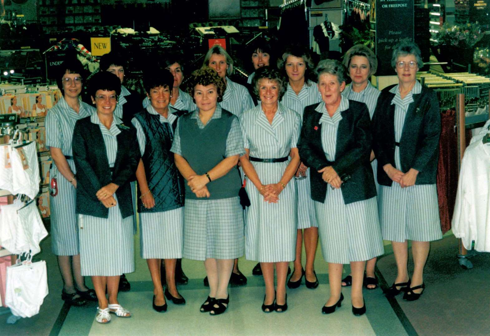 The shop's staff in 1985. Picture: M&S Archive/Steve Salter
