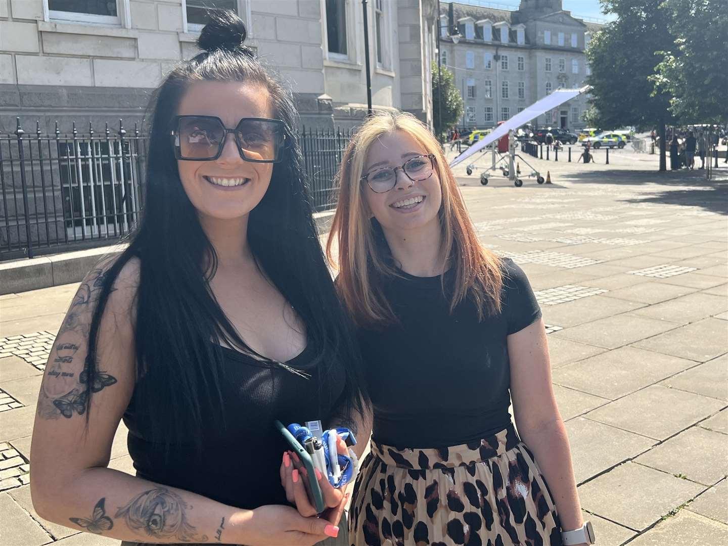 Orla Monk and Amy Walker think the filming of a new Netflix drama in Maidstone is fabulous