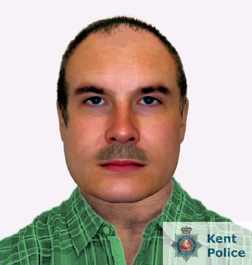 An efit has been released after a man approached a young girl in Dover. Photo: Kent Police
