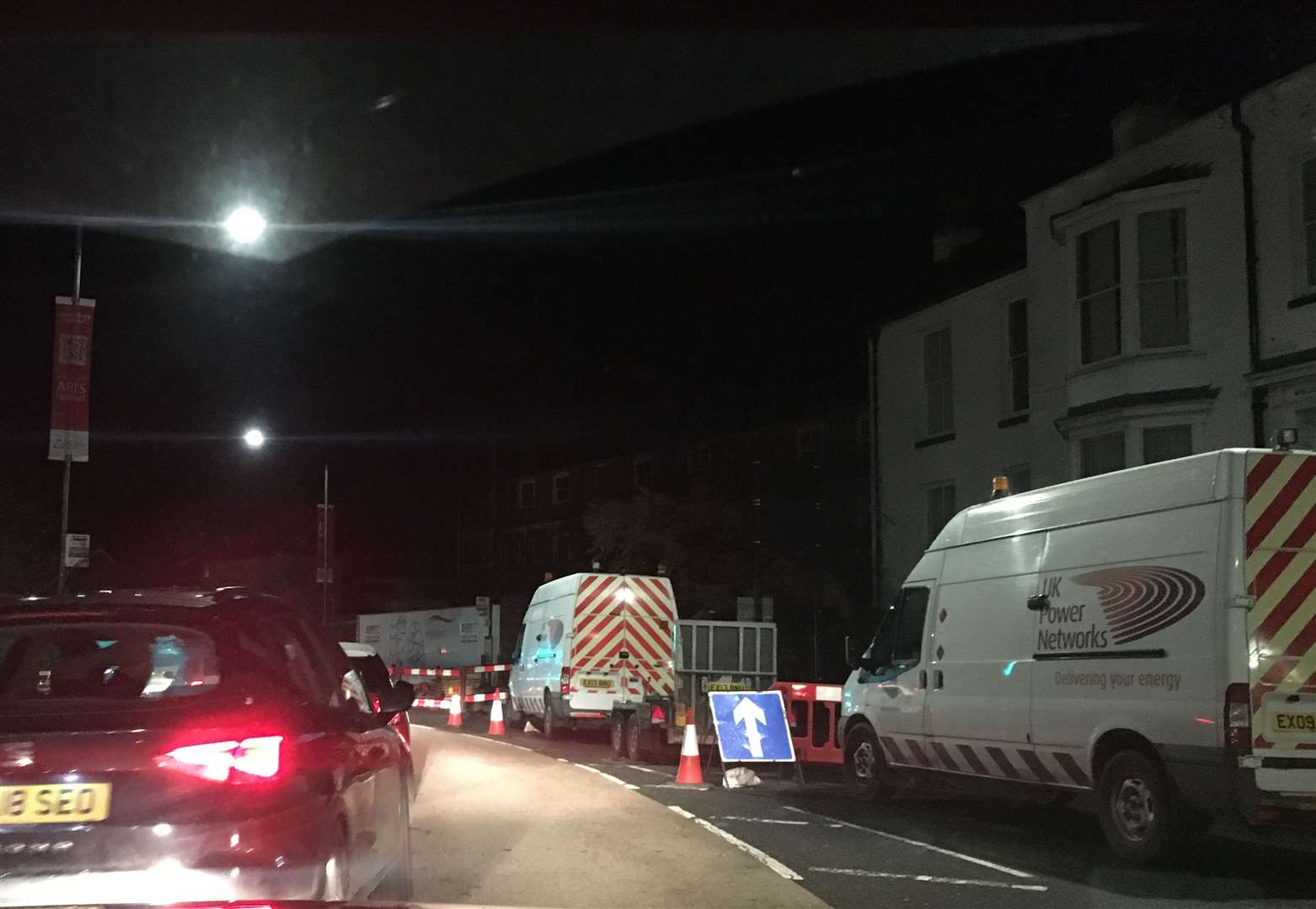 Traffic at a standstill in Canterbury on Monday night (20924052)