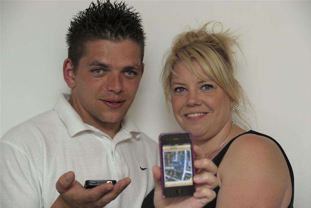 Neil Whiteman with his girlfriend Dawn Ansell