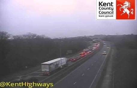 Expect delays on the A249. Picture: Kent Highways