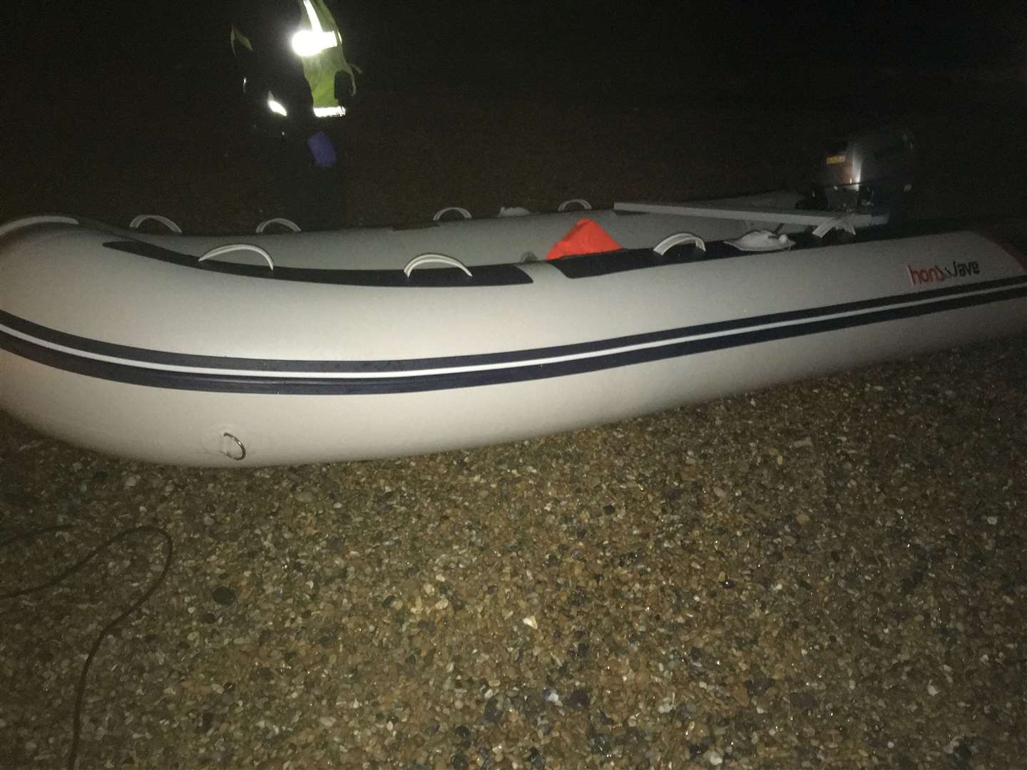 A witness says several people crossed the Channel this morning