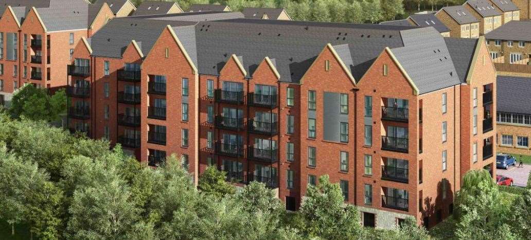 Plans for a five-storey block of flats at Springfield Mill in Sandling Road, Maidstone, have been refused. Picture: Redrow