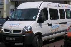 This white minibus belonging to Sheppey Matters has had to have a new engine fitted