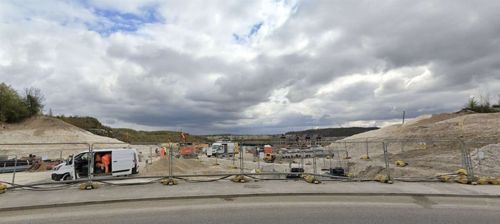 The sign was spotted at this development in Ebbsfleet. Picture: Google Maps