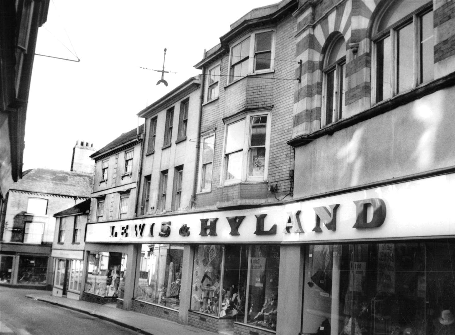 1963 - One of the casualties of the redevelopment of New Rents to make way for the Tufton Centre, the historic business premises of Lewis & Hyland moved into the shopping centre in 1975. Picture: Steve Salter