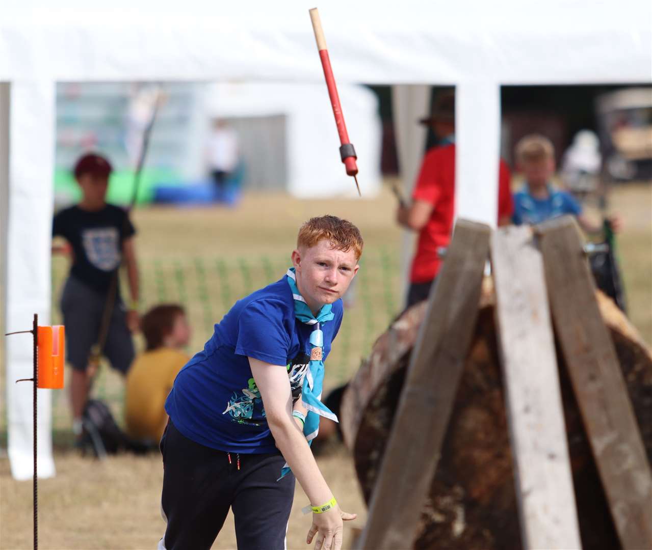Axe-throwing was among the activities on offer