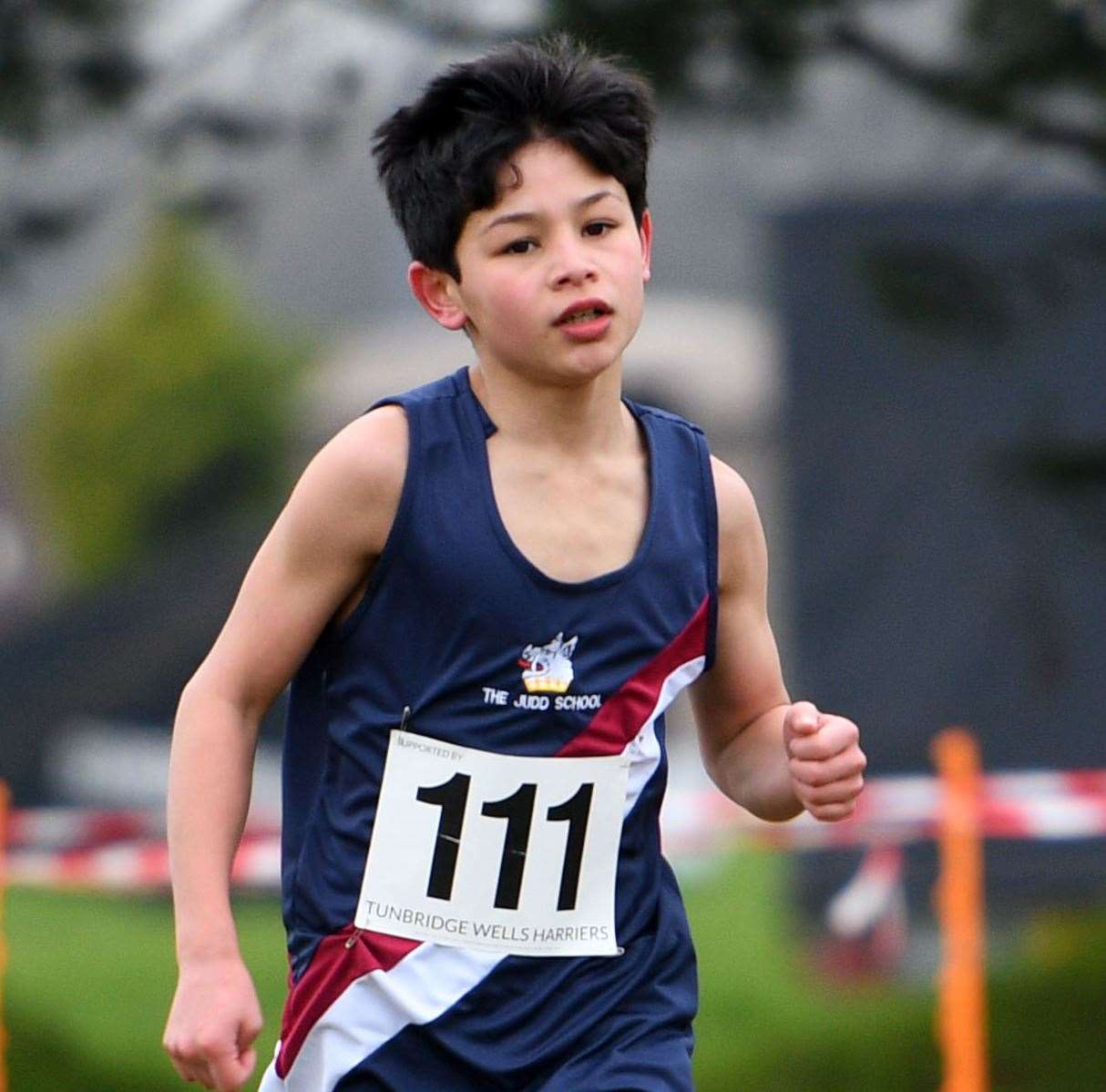 Tonbridge's Charlie Warren made the top five in the Year 7 boys' race. Picture: Barry Goodwin (54437759)