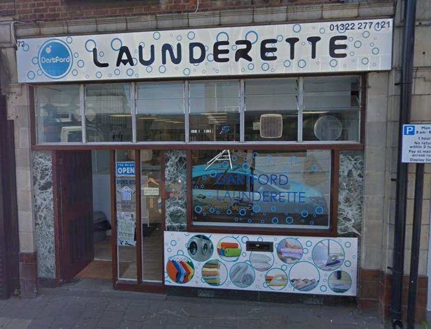 The fire broke out inside the launderette (14703469)