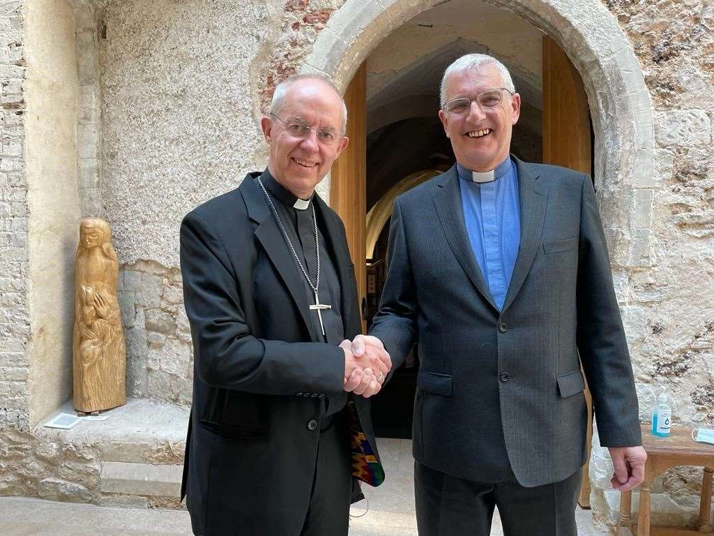 The Archbishop of Canterbury, left, and the Moderator of the General Assembly of the Church of Scotland will travel to South Sudan (Church of Scotland/PA)