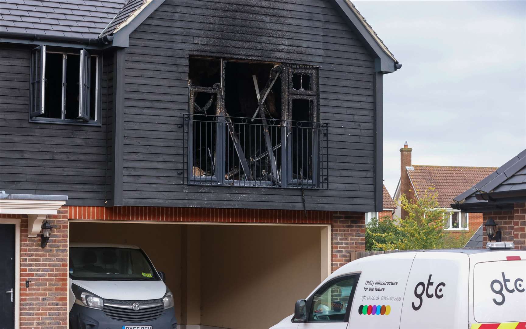 The fire is believed to have started when a tumble dryer caught alight. Picture: UKNIP