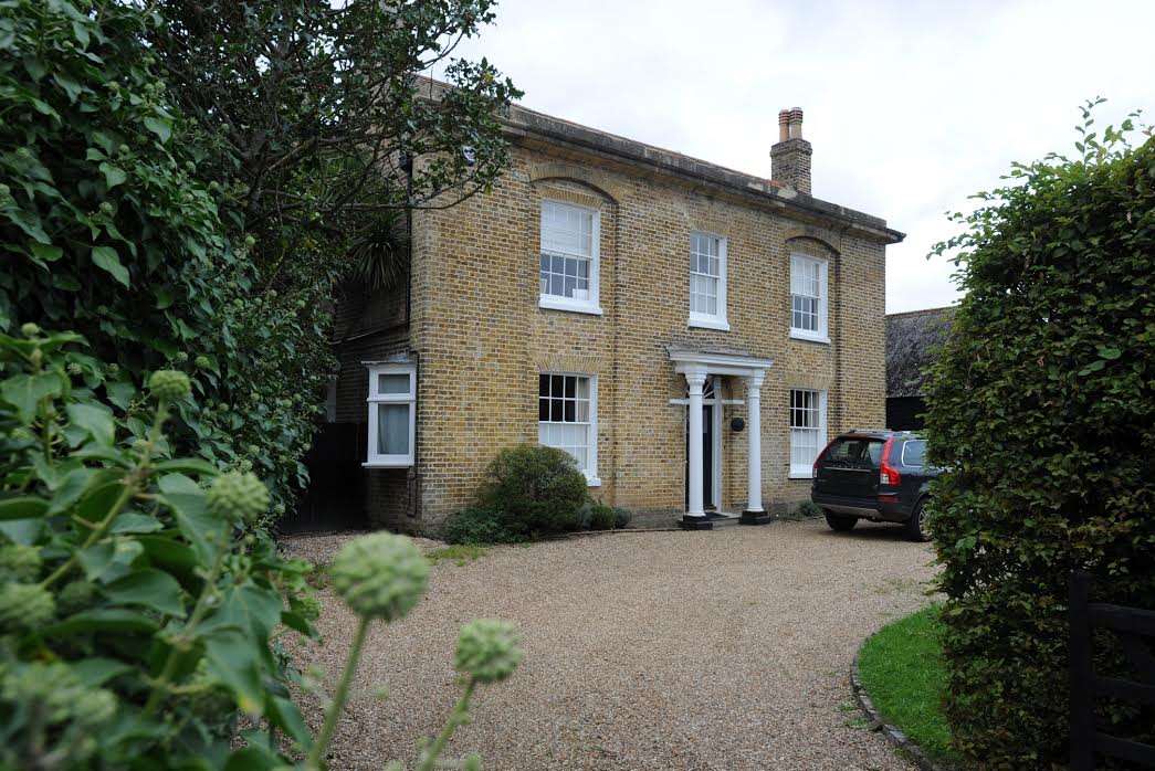Andy Coulson's house looked empty today after his release. Picture: Mike Gunnill