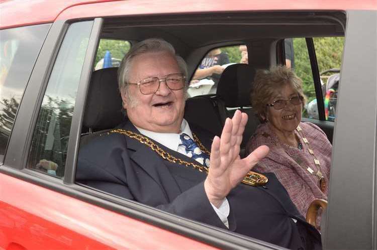 Cllr Ken Ingleton when he was Mayor of Swale with his wife Mick. Picture: Chris Davey