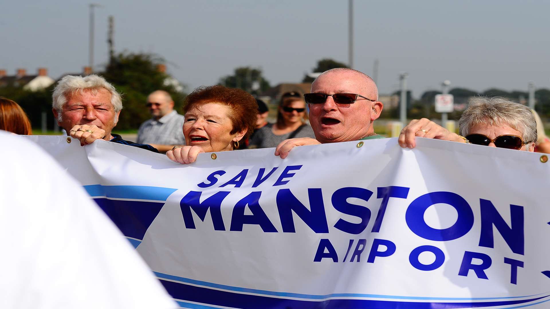 Members of the Save Manston Airport campaign group