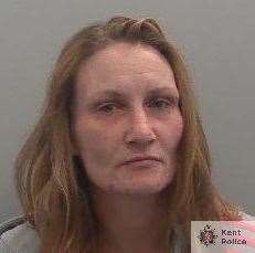 Donna Bartlett, of Consitution Road, Chatham, was locked up alongside Matthew Bray for drug dealing in Chatham. Picture: Kent Police