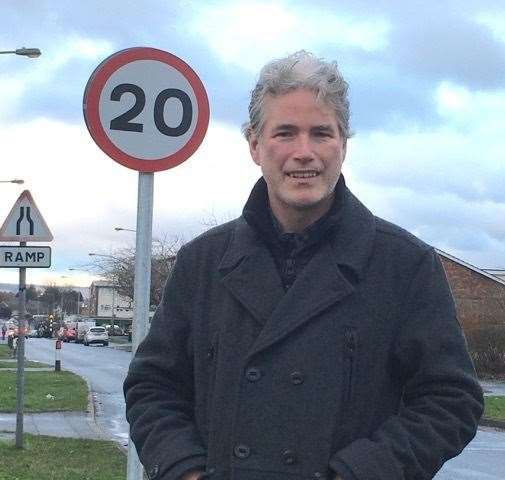 Cllr Brian Clark wants to see more 20mph limits