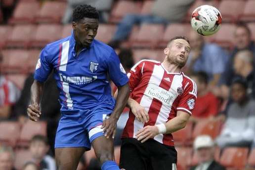 Amine Linganzi made his first start of the season against Sheffield United Picture: Barry Goodwin