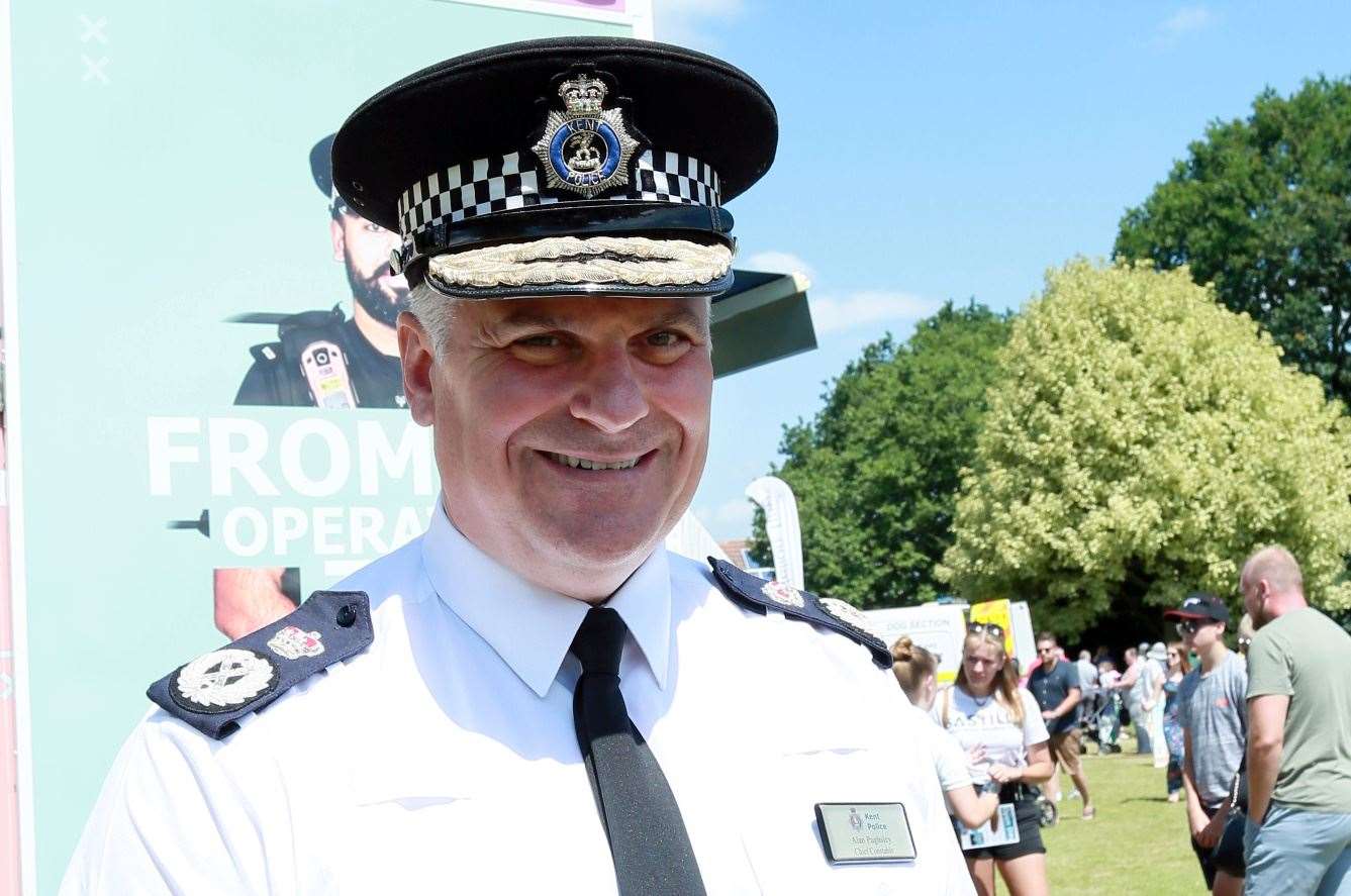Alan Pughsley, Chief Constable of Kent. Picture: Phil Lee