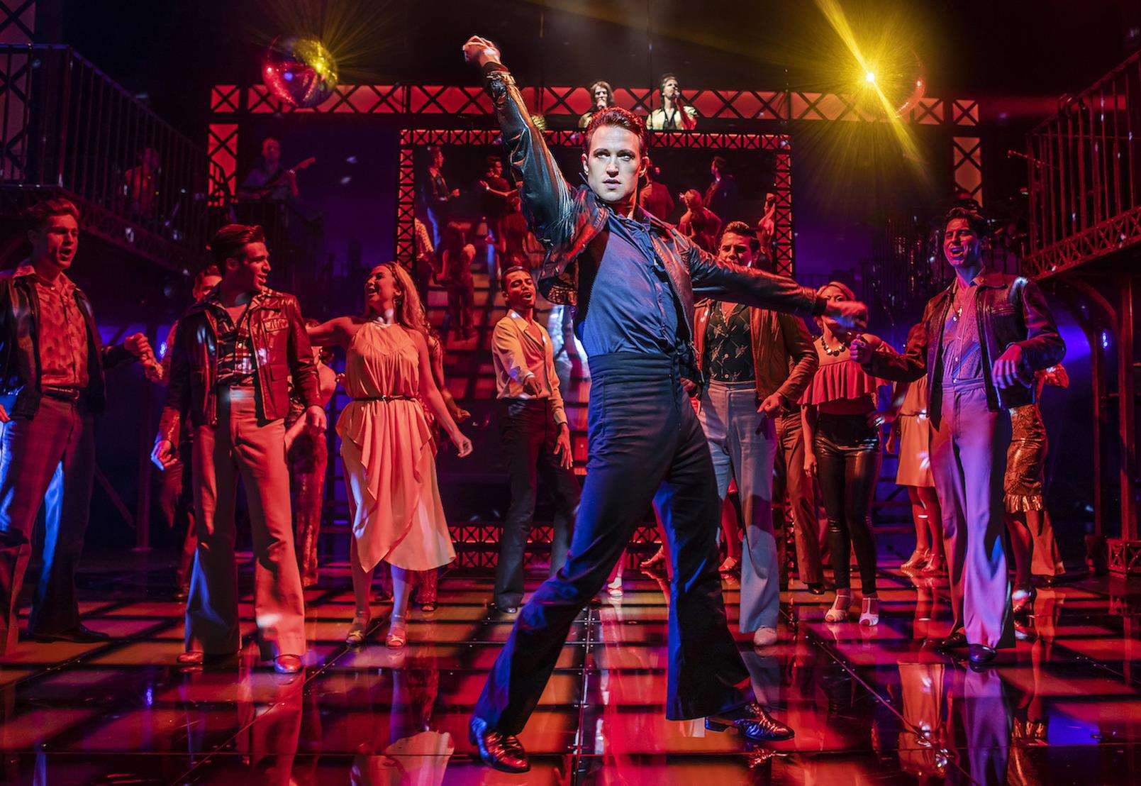 Richard Winsor in Saturday Night Fever at the Marlowe, Canterbury. Picture: Pamela Raith Photography (6989338)