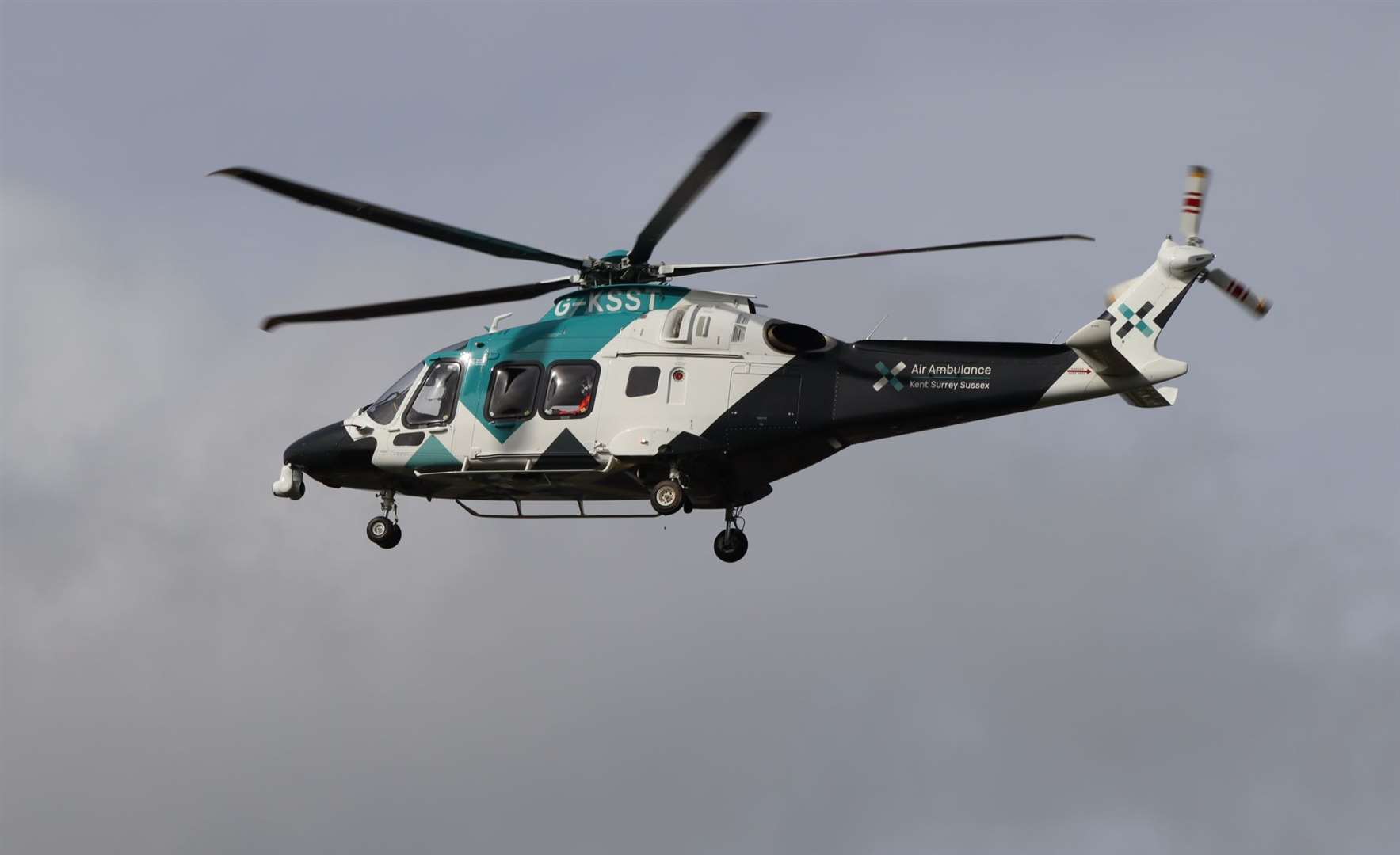 The air ambulance attended the crash scene earlier this afternoon. Picture: Stock image