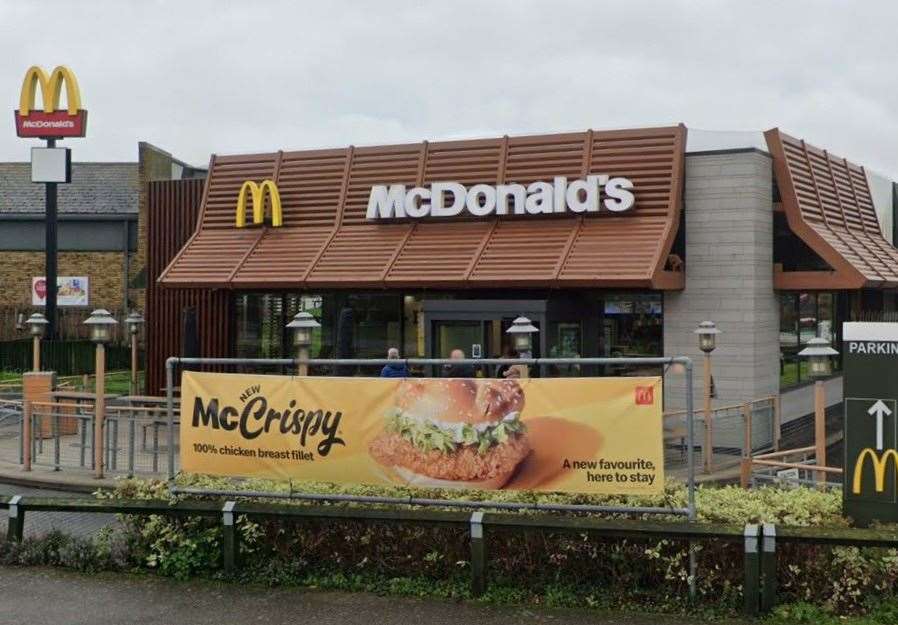 The food was ordered from the McDonald's in Minster, near Ramsgate. Picture: Google