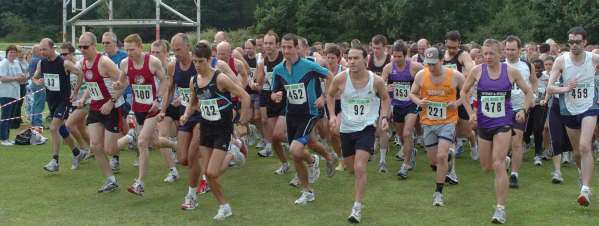 Runners sprint for charity at last year's race. Picture: STEVE CRISPE