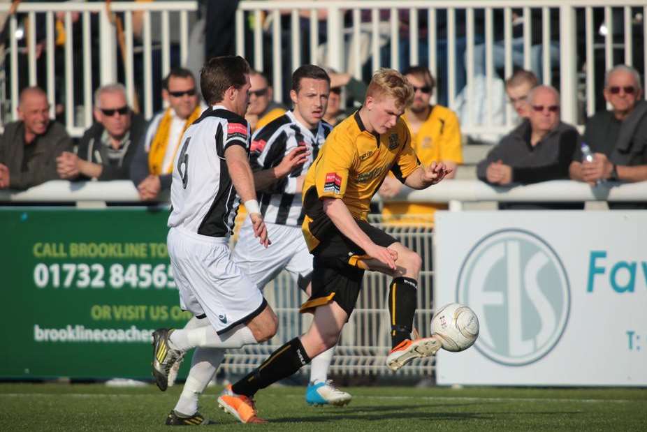 Highly-rated Charley Robertson in action for Maidstone Picture: Martin Apps
