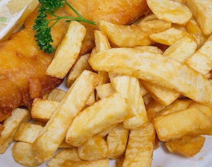 The couple said the fish and chips portions were too small. Stock picture
