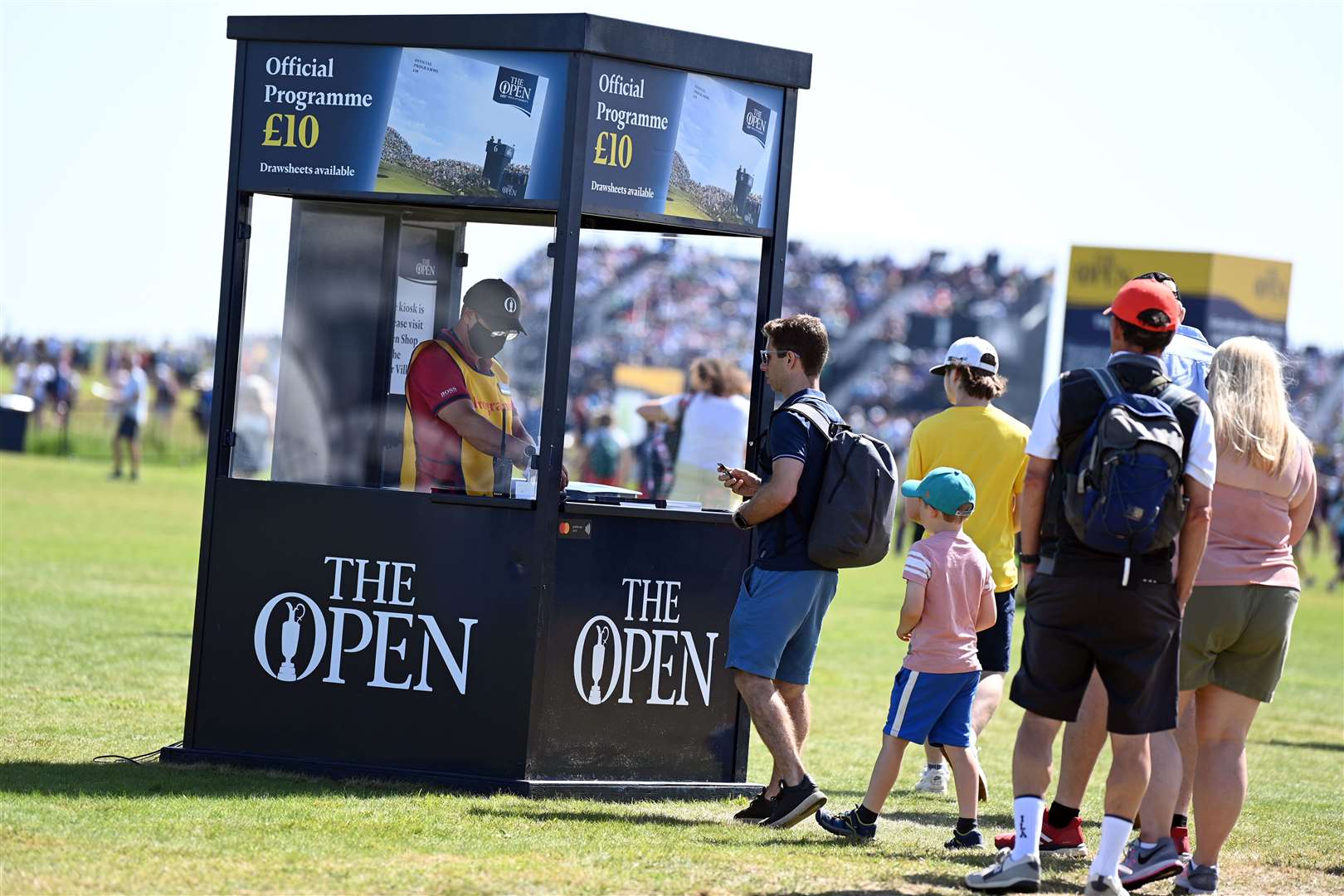 Programmes on sale at the 149th Open. Picture: Barry Goodwin (49307532)