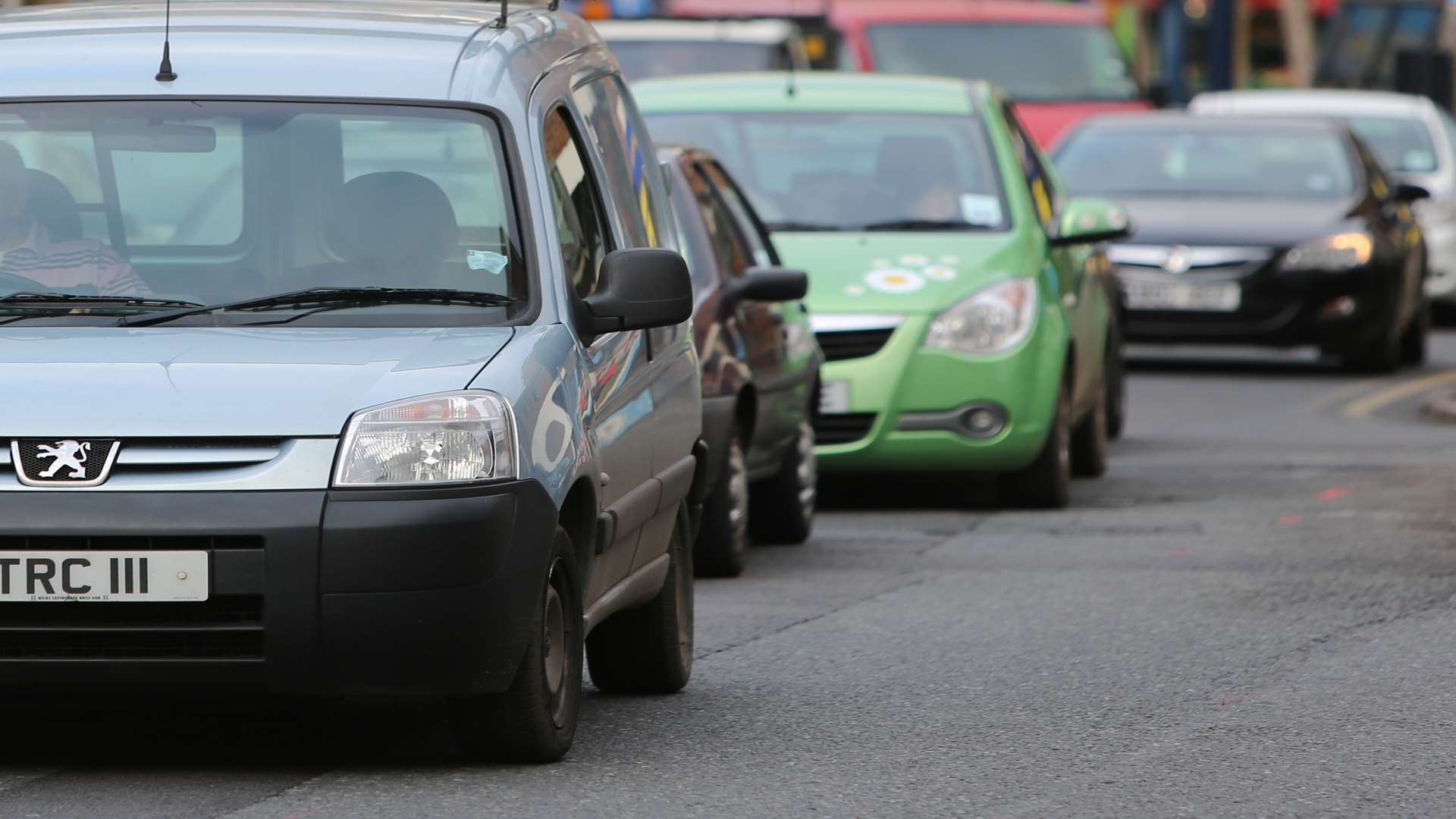 Traffic ground to a halt in many parts of Sittingbourne