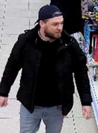 Kent Police would like to speak to this man about a Maidstone supermarket theft