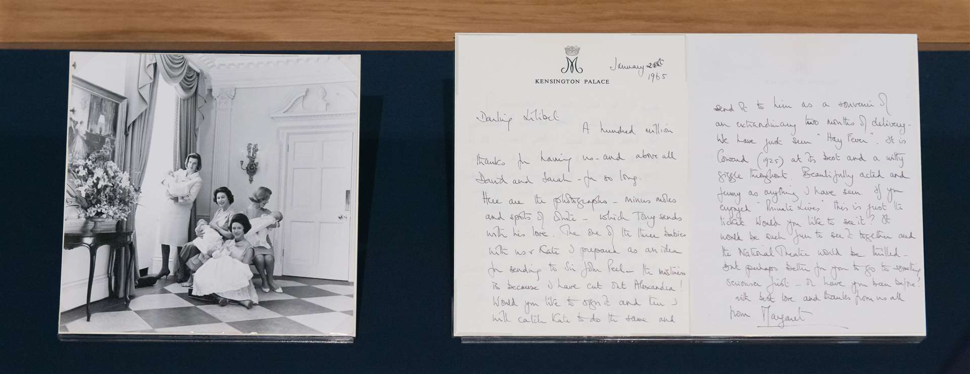 The Snowdon portrait of the four royal mothers and Princess Margaret’s letter to her sister (Royal Collection Trust/PA)