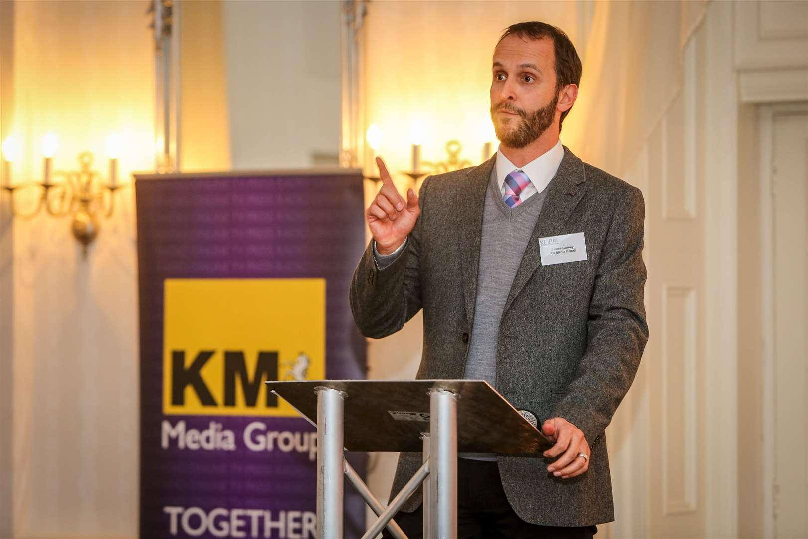 James Gurney, MD of the KM Media Group, at the KEiBA launch event