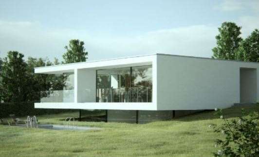 The stunning design of the new home overlooking the Channel