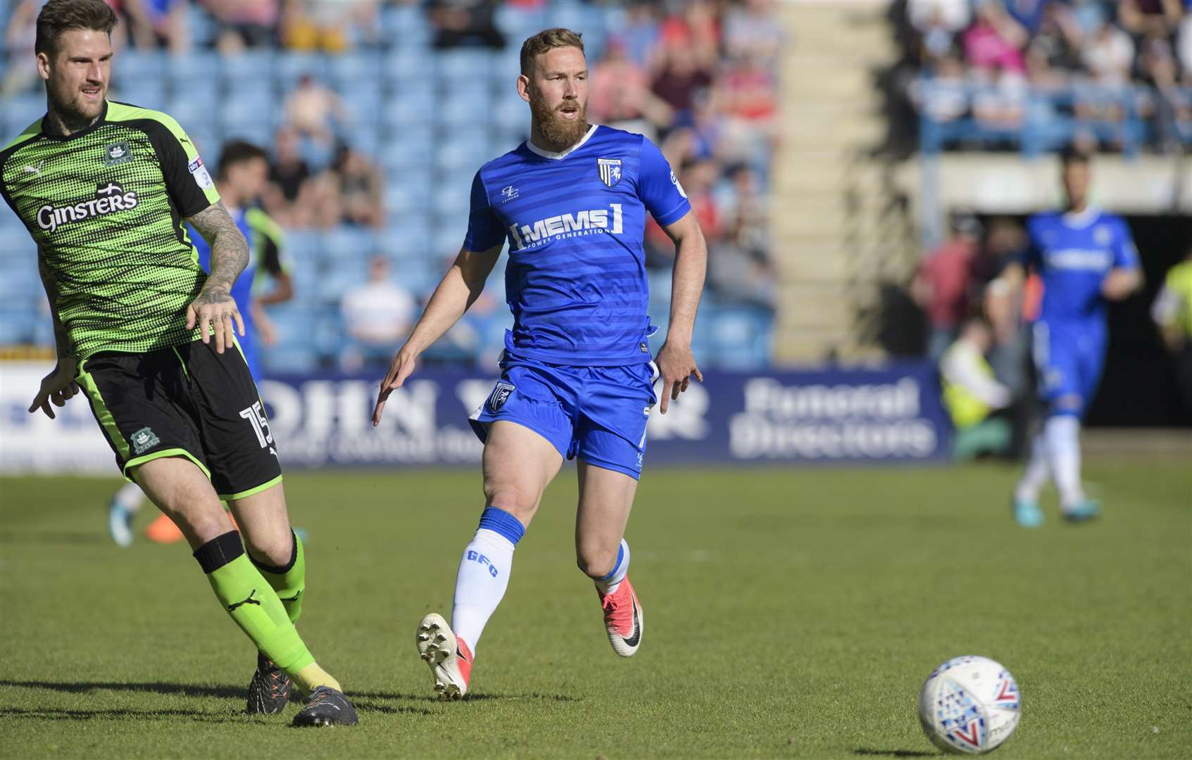 Scott Wagstaff in action for Gillingham Picture: Andy Payton