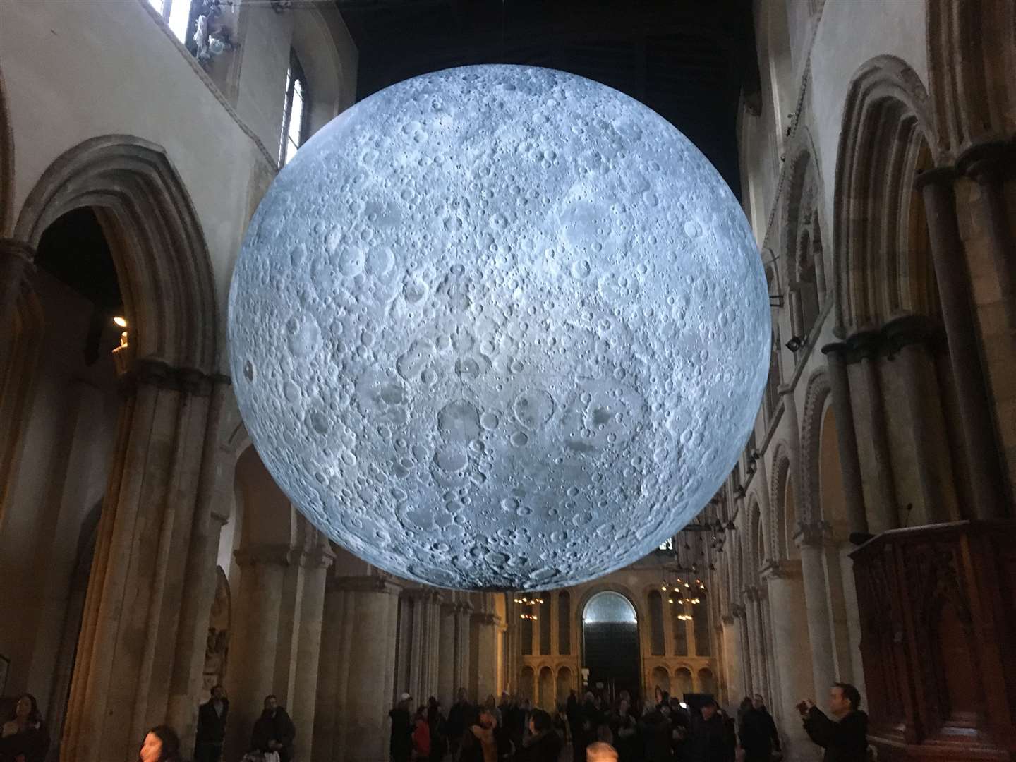The Museum of the Moon at Rochester Cathedral finishes on Wednesday, March 4