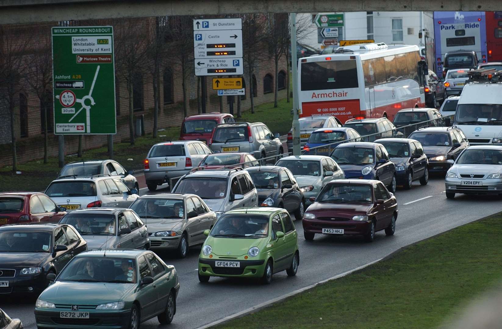 Could we see busy traffic jams on the ring roads around Canterbury?