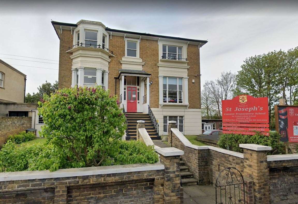 St Joseph's Preparatory School in Old Roast East, Gravesend has announced it is to permanently shut. Photo: Google Earth