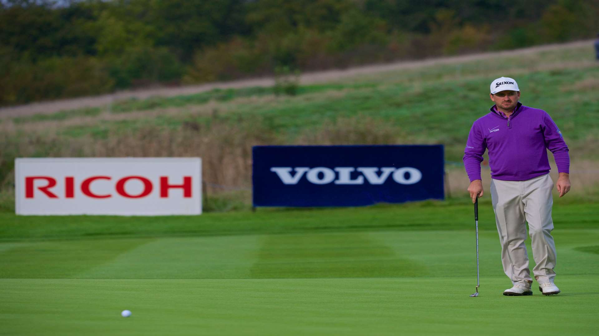 Graeme McDowell weighs up his options Picture: Volvo in Golf