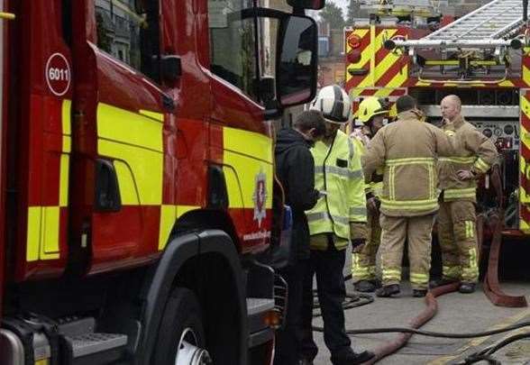 Fire crews sprayed water into the man's face for 20 minutes