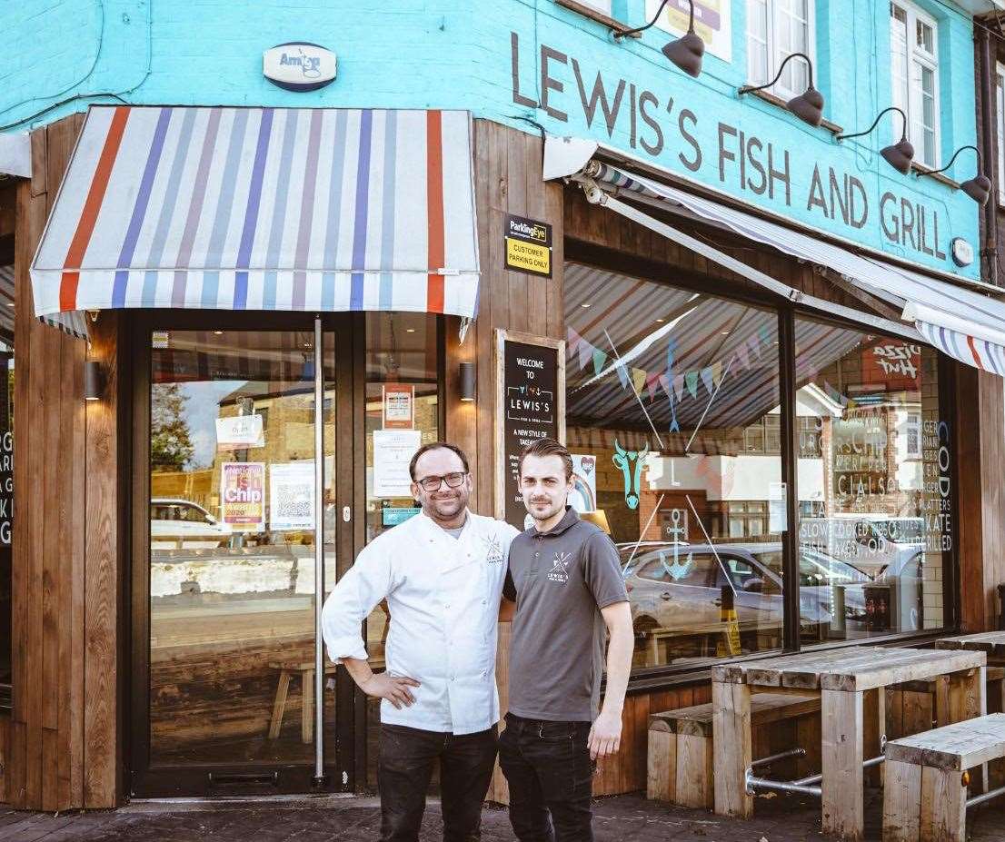Lewis' Fish and Grill in Loose Road, Maidstone, was started by brothers Gavin and Craig Lewis in 2019