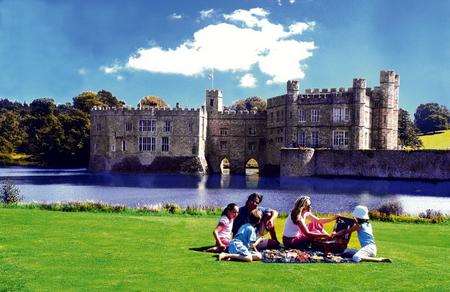 Enjoy lunch in the grounds of Leeds Castle