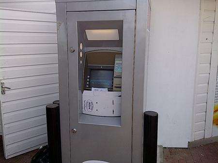 The same model as the free-standing cash machine stolen from the Murco filling station in Whitstable