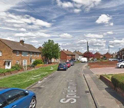 The attack is reported to have taken place in Spielman Road, Dartford. Photo: Google
