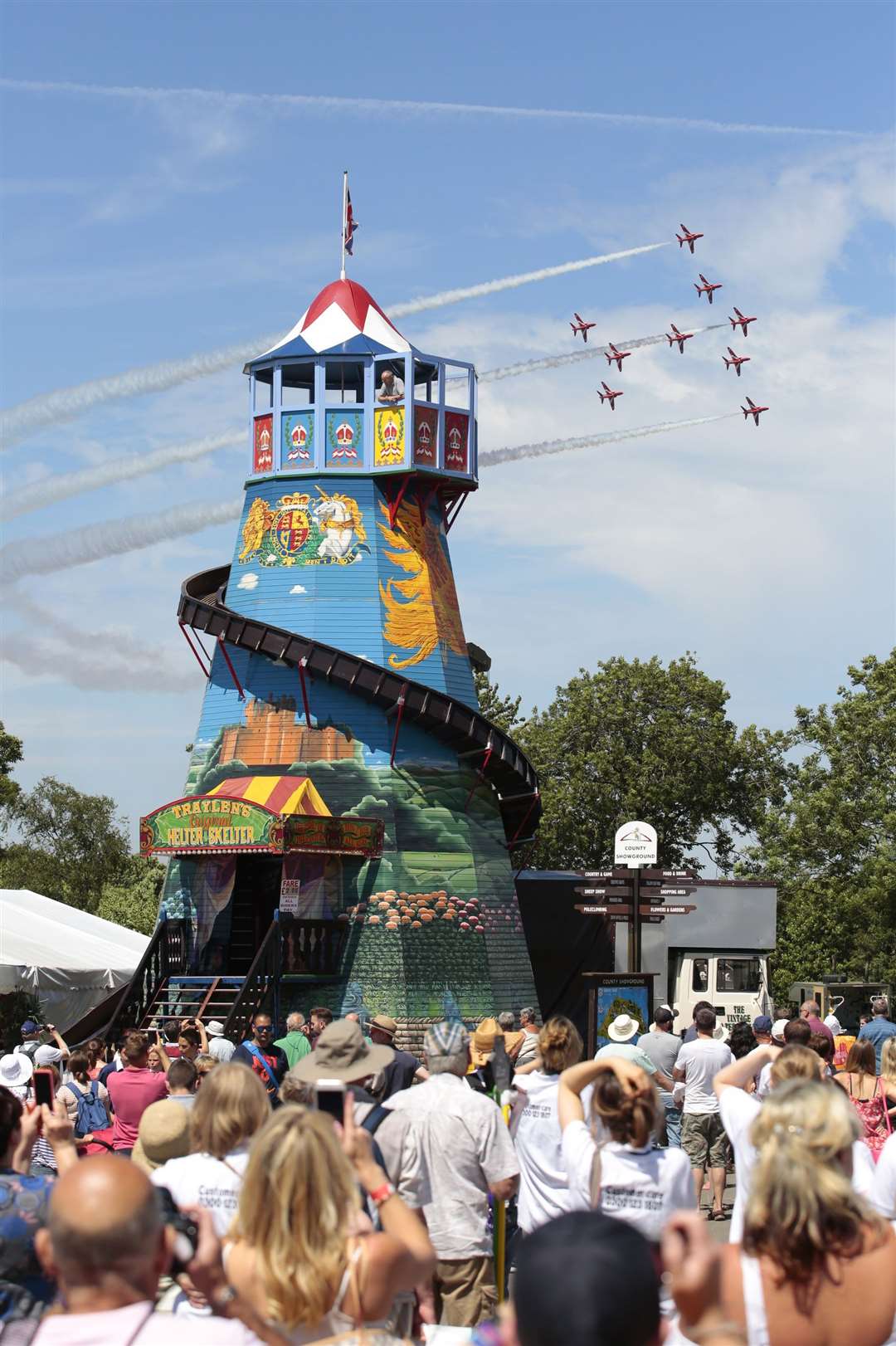 The helter skelter will be back - but there will be no flypasts Picture: Martin Apps